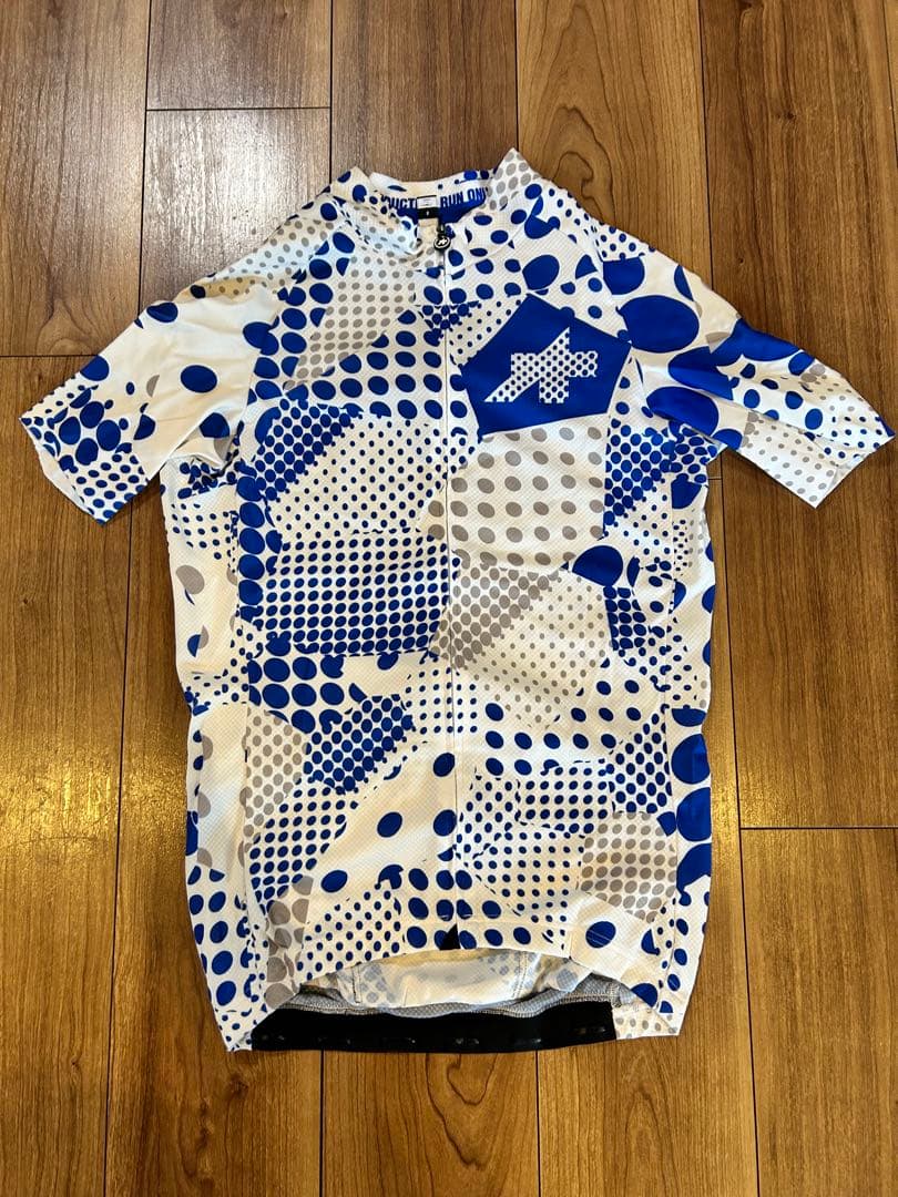 アソスassosErlkoenig SS Jersey半袖サイクルジャージ白青S