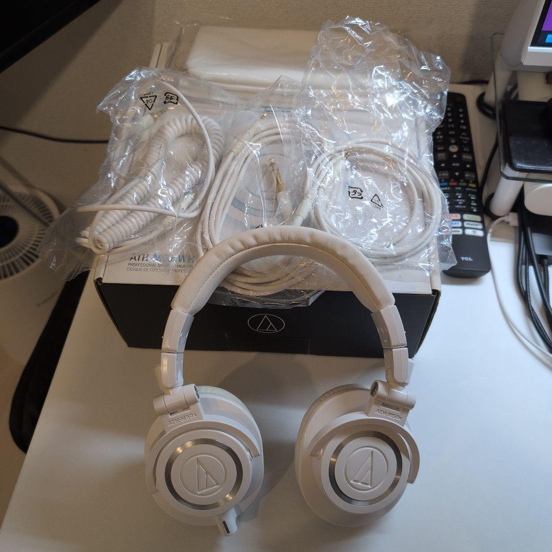 Audio-Technica ATH-M50x ホワイト 本体オーディオテクニカ