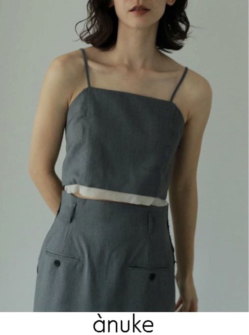 anuke アンヌーク Cutoff Twill Bustier