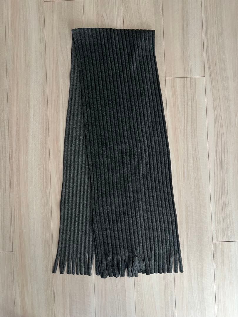 ISSEY MIYAKE HOMME PLISSE マフラー グレー