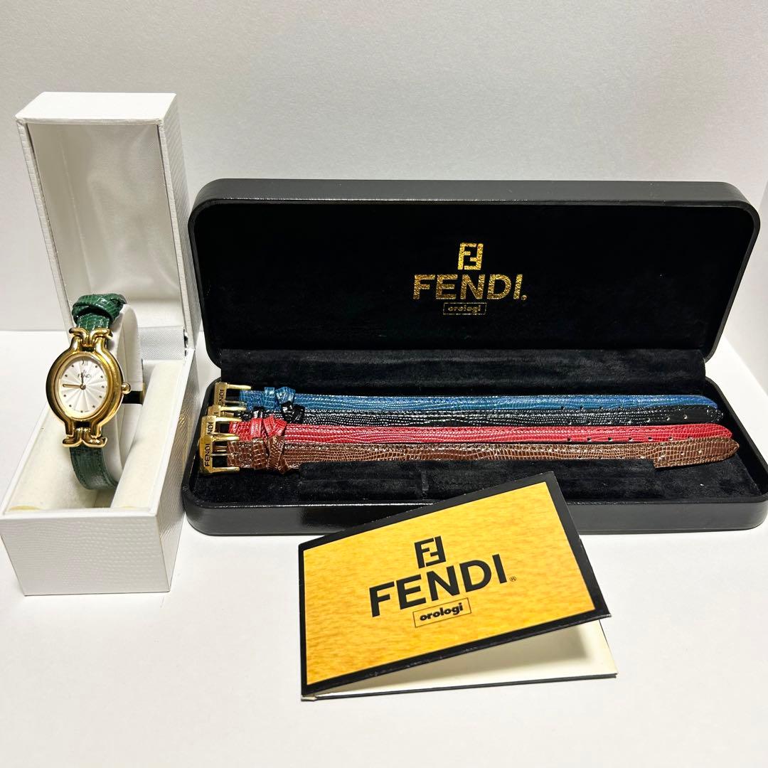 稼働/新品電池 FENDI カメレオン チェンジベルト 5色 クォーツ 640L