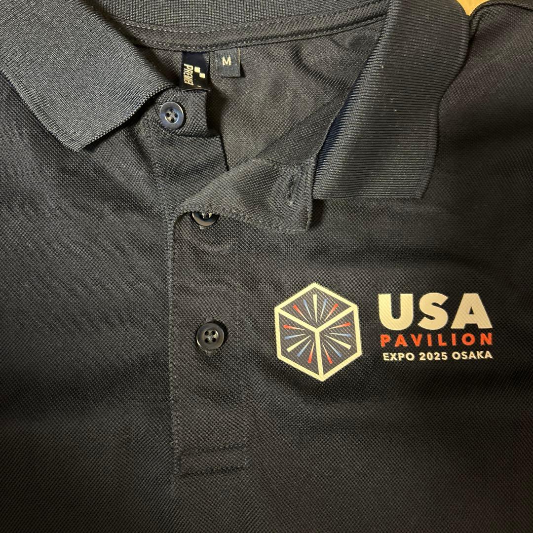 USA パビリオンユニフォームEXPO 2025 ポロシャツ Mサイズ 大阪万博