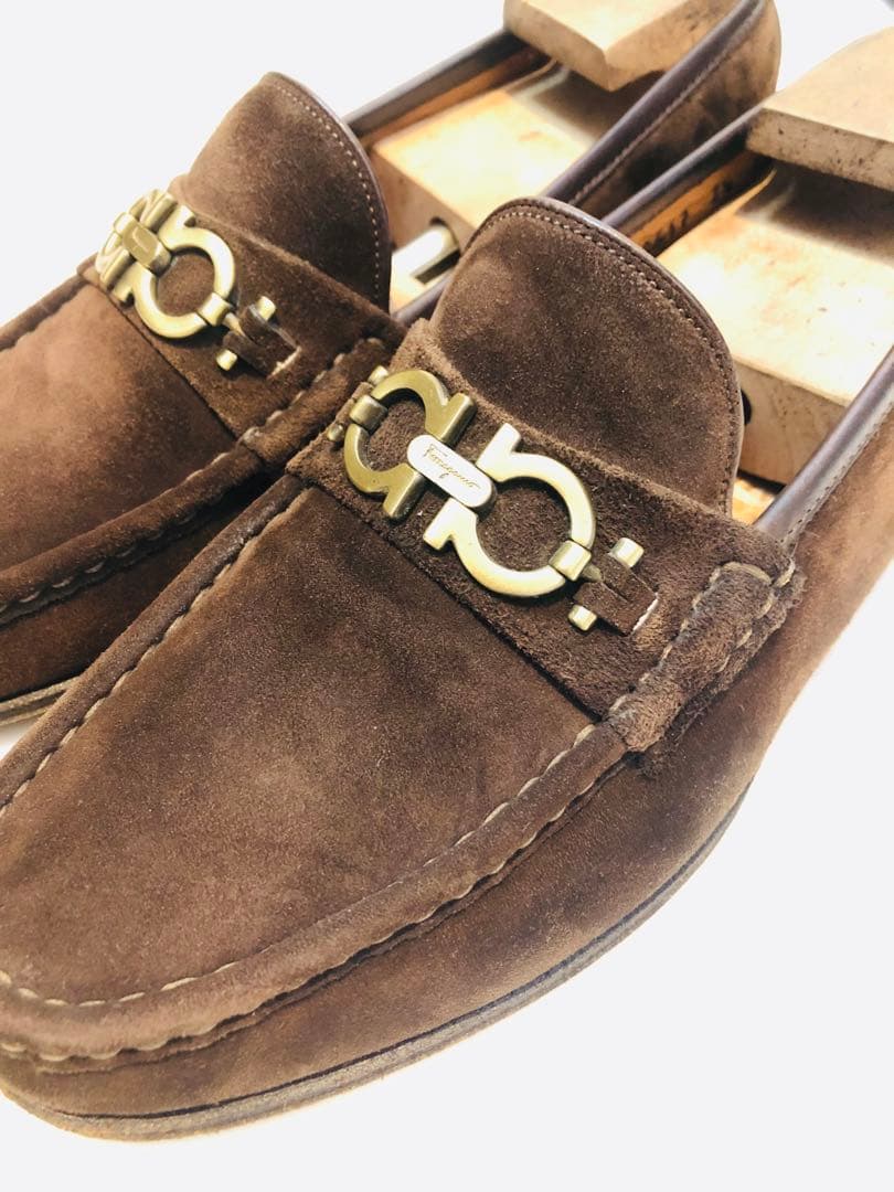 ★美品★定価10万オーバー！ サルヴァトーレフェラガモ ガンチーニ スエード