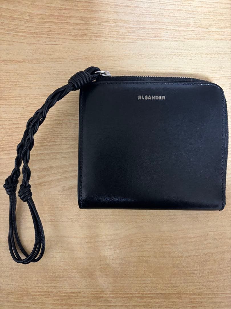 美品　ジルサンダー タングル 財布 レザー コンパクト L字 ミニマム