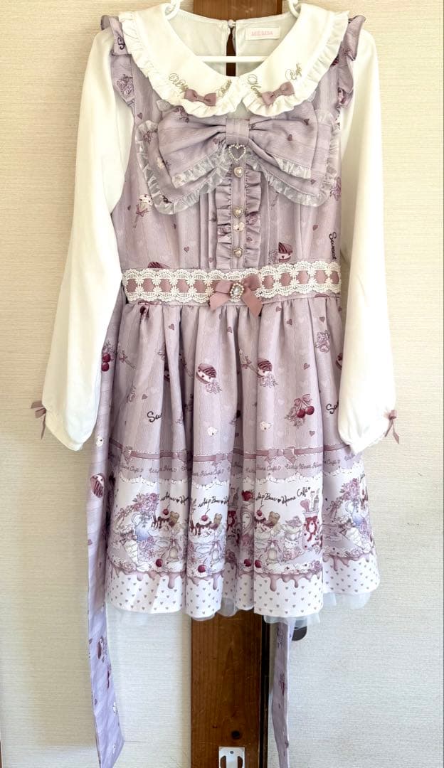 LIZLISA♡Whip Bear  Cafe 柄ワンピース