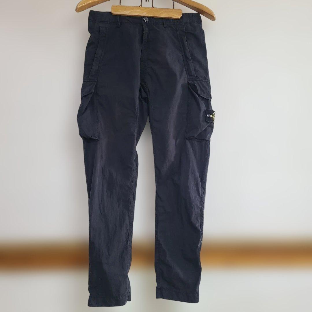 ストーンアイランド stone カーゴパンツ W30 ブラック