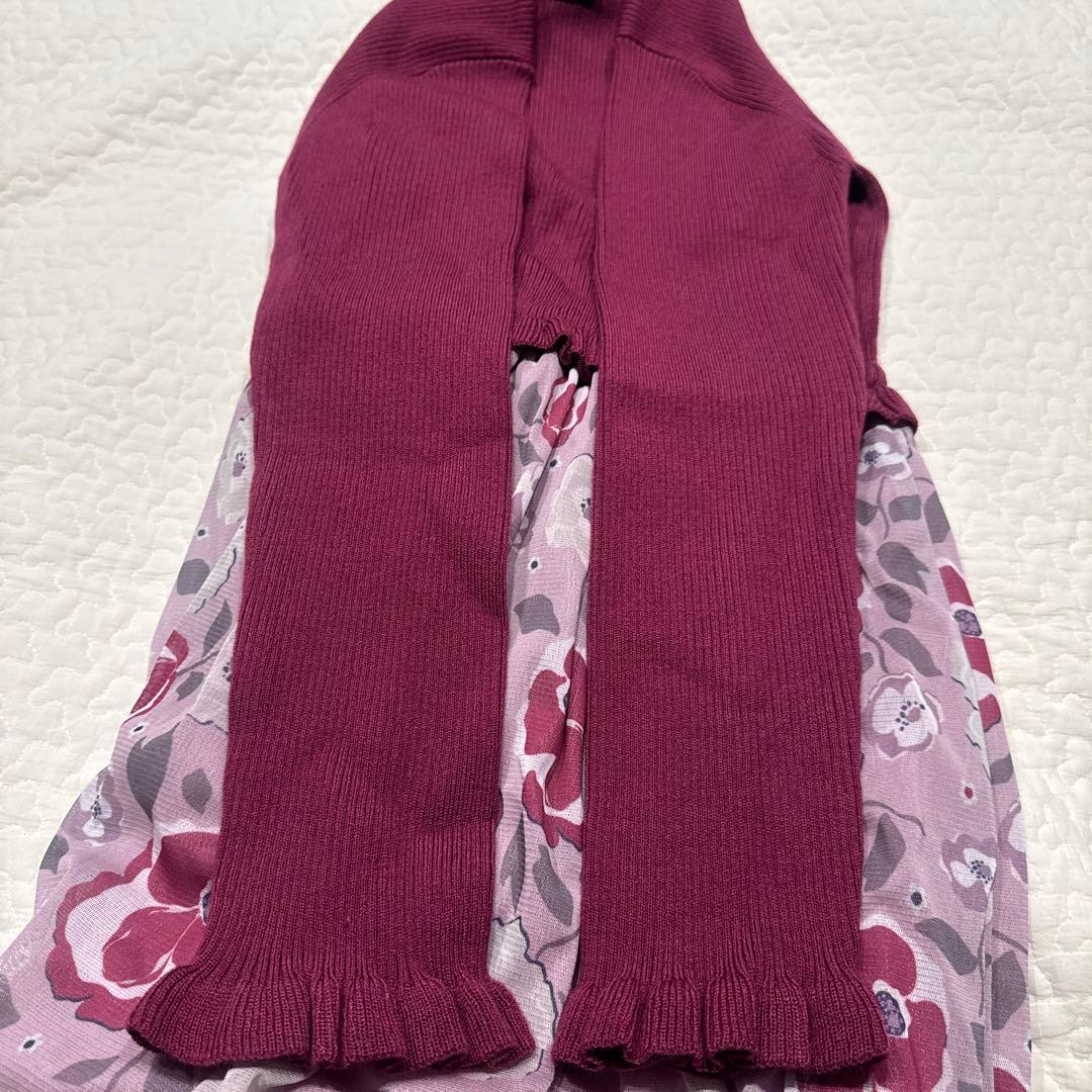 ケイトスペード　160 新品　ガールズ フローラルドッキングワンピース