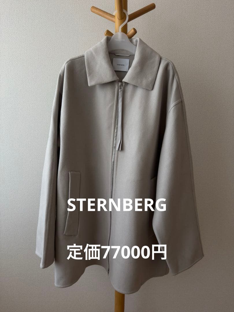 STERNBERG140'sリバーZIPジャケットコート　　グレージュL