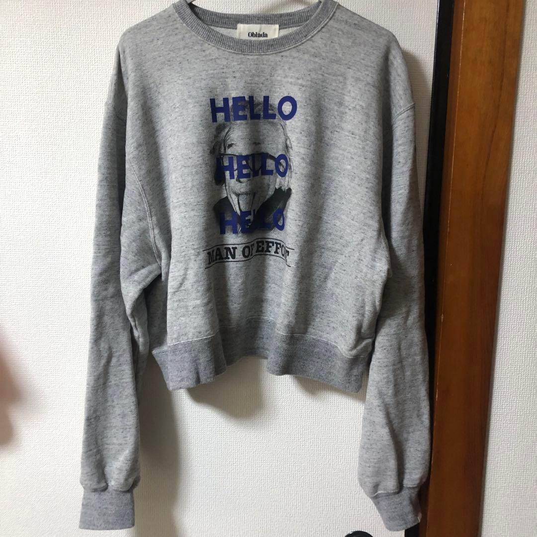 Oblada アインシュタイン プリント スウェット