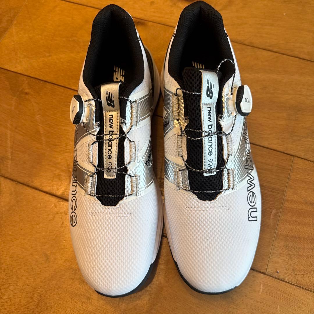 【新品未使用】メンズ　New Balance ゴルフシューズ　白　27.5cm