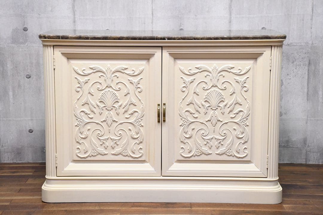 EGC75 アメリカ高級家具 センチュリーファニチャー 大理石 サイドボード