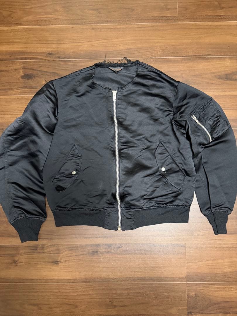 BLACK COMME des GARÇONS ノーカラー MA-1 ジャケット