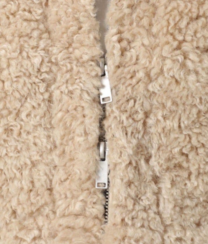 【新品タグ付き】AP STUDIO Vegancoe カーリーフーディ ブルゾン