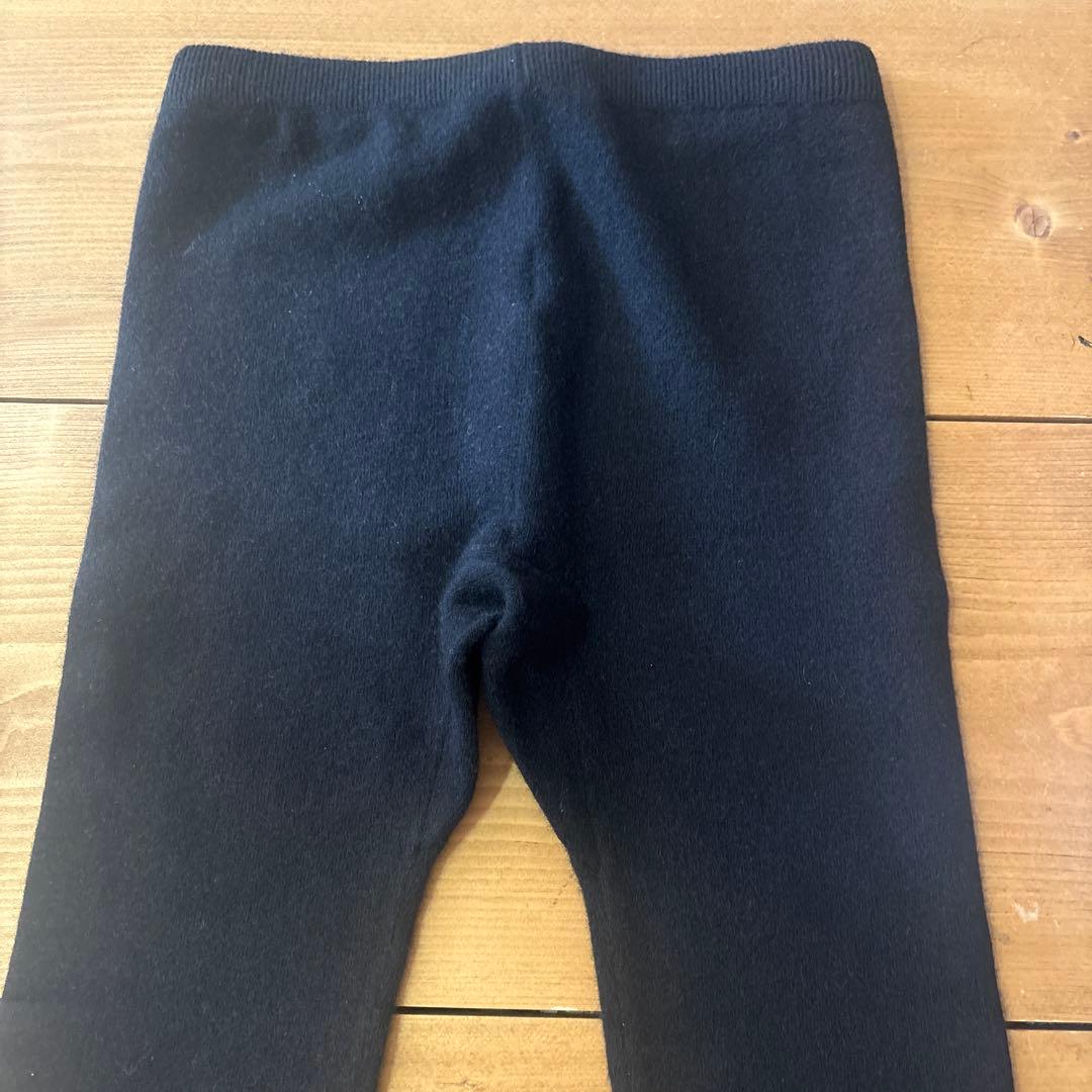 試着のみ美品　wafu ワフ　【ヤク100%】ヤクロングレギンス ／ ブラック