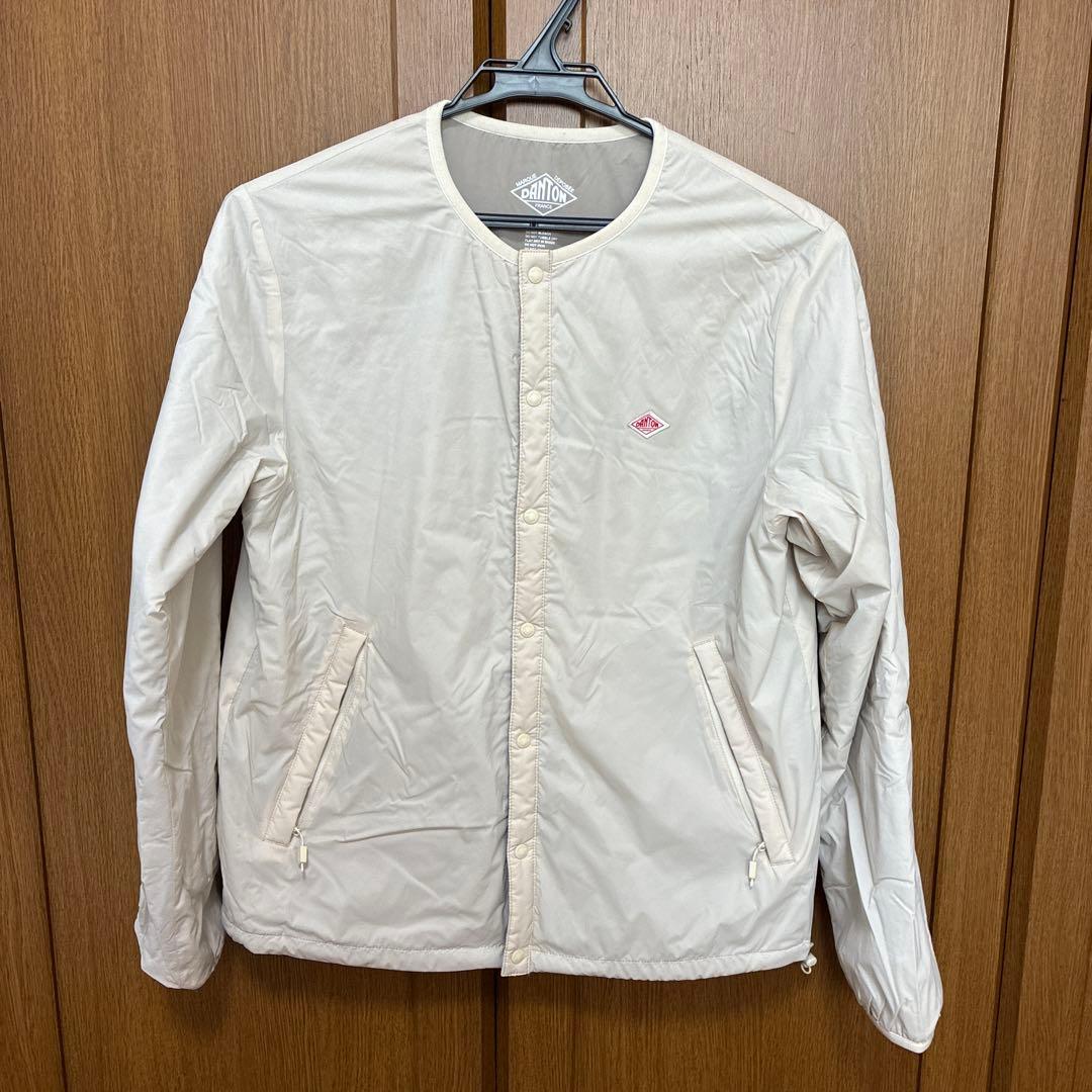 DANTON ノーカラージャケット M アイボリー