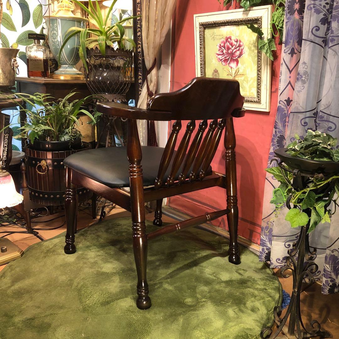 ぶみL -１ヴィンテージ スピンドルレッグ　80’s ショートアームチェア