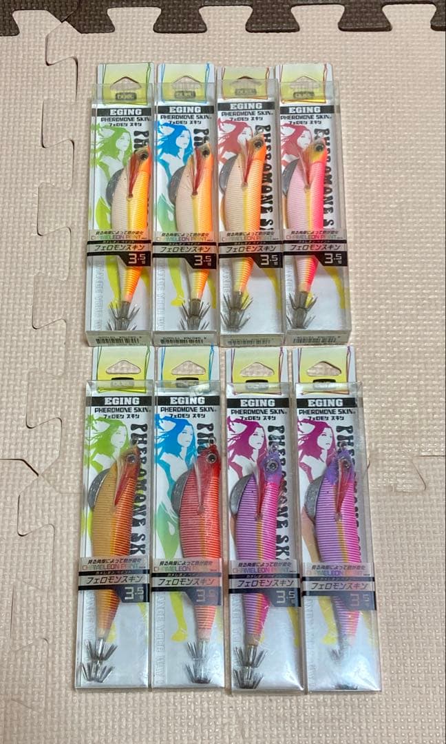 DUEL フェロモンスキン　3.5号　廃盤　エギング　餌木　釣り　8個セット