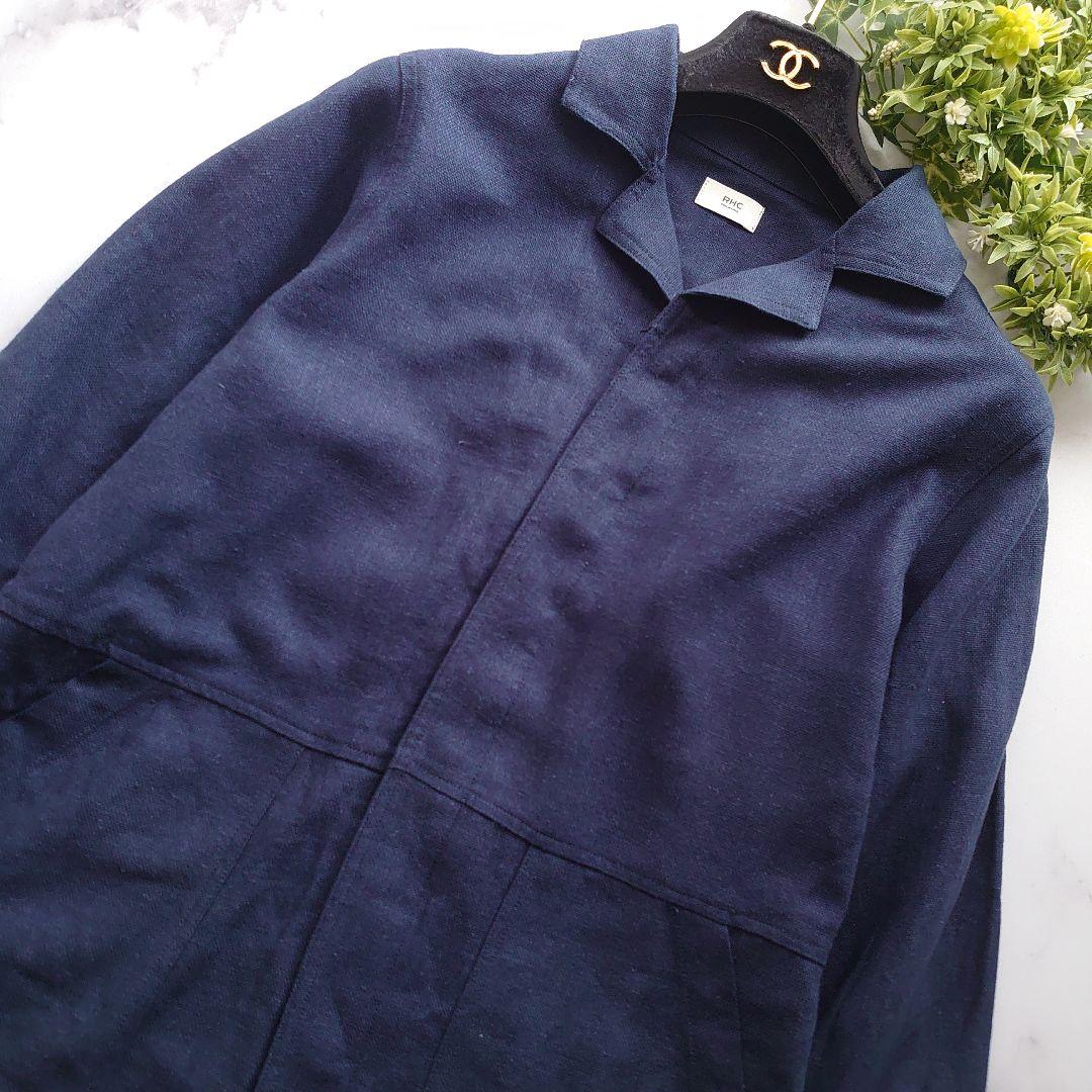 近年 タグ付 RHC ロンハーマン オールインワン ネイビー リネン M-L相当