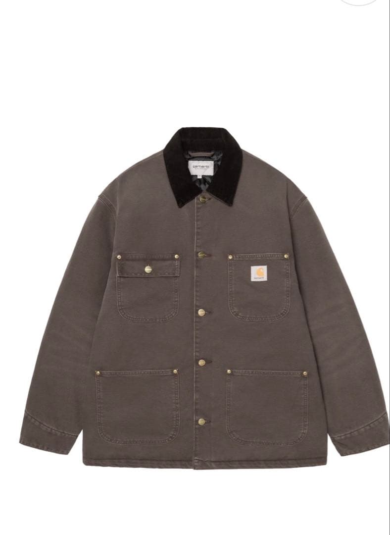ジャケット・アウター carhartt wip og chorecoat tobacco s
