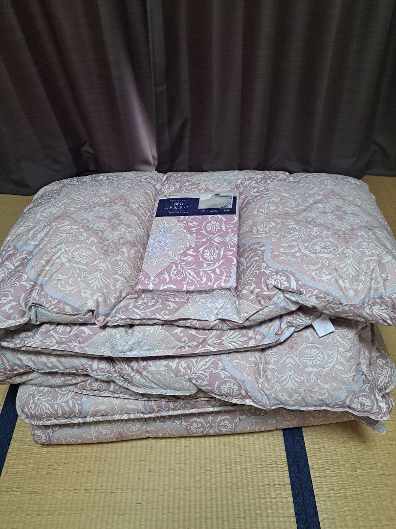 羽毛掛け布団&敷き布団　掛け布団カバーつき　西川株式会社