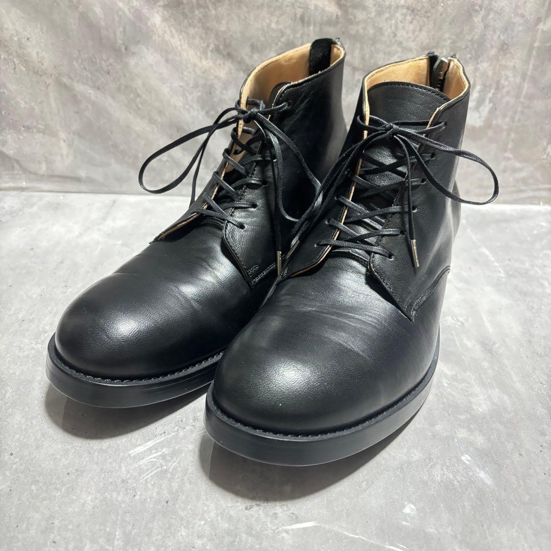 IRU 6ホール バックジップ チャッカブーツ ホースレザー