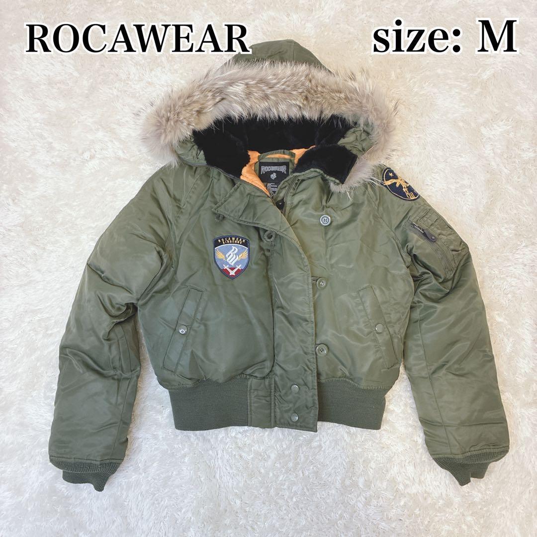 ROCAWEAR ロカウェア N2Bフライトジャケット 中綿 ファー付き M