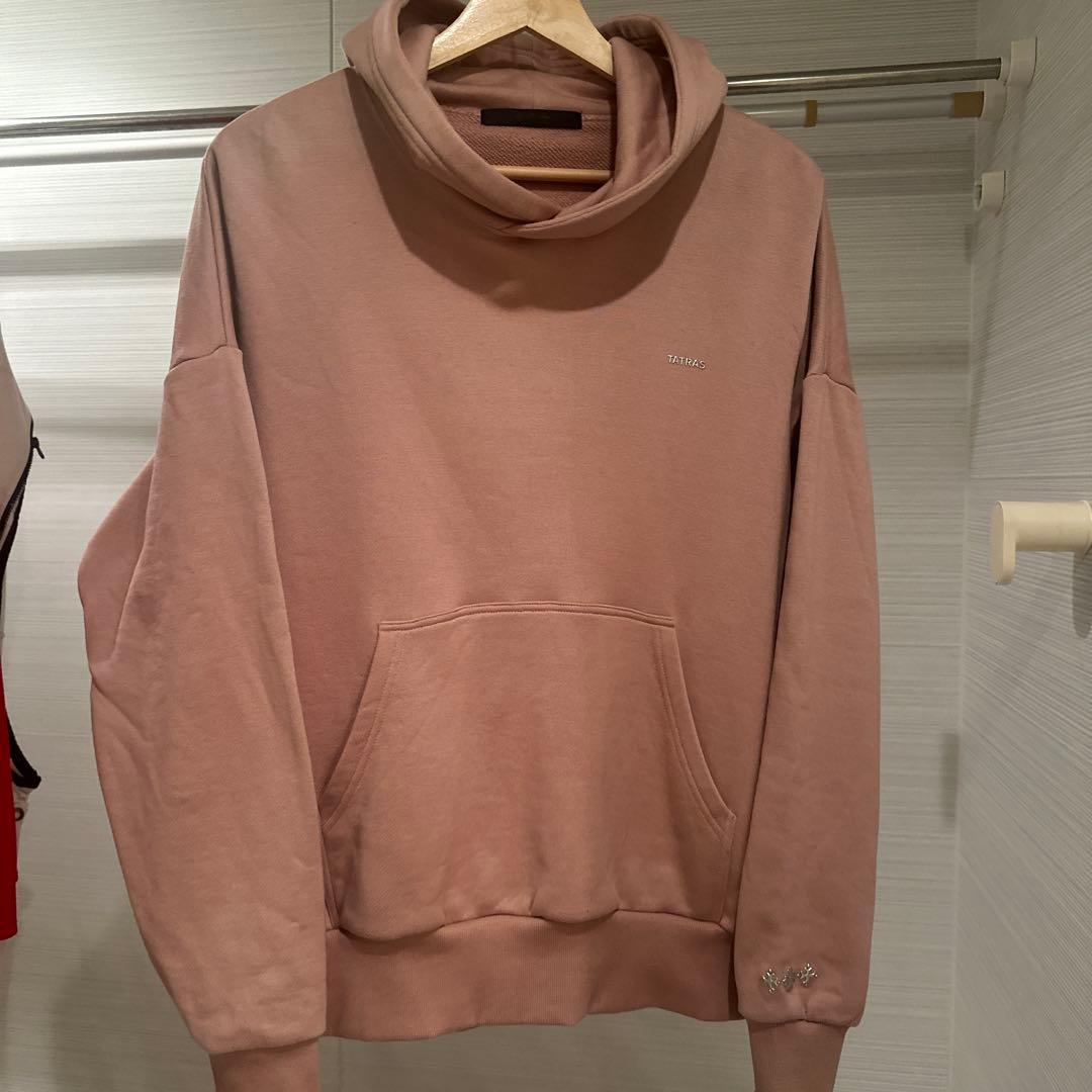 TATRAS AGUILA スウェット　サーモンピンク ちょいゆる ダボパーカー
