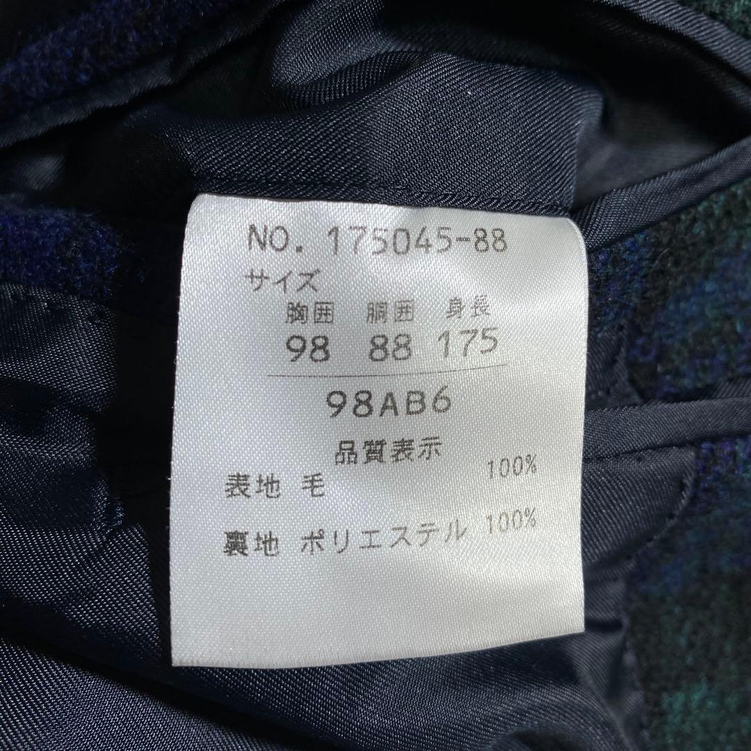 希少⭐︎オックスフォード ハリスツイード ウール チェック テーラードジャケット