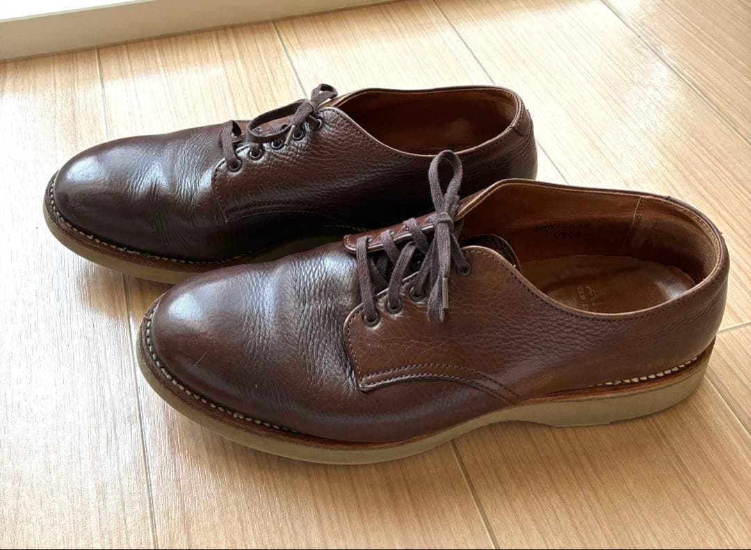 ALDEN 4908 ミリタリーラスト プレーントゥ ワークシューズ グレイン