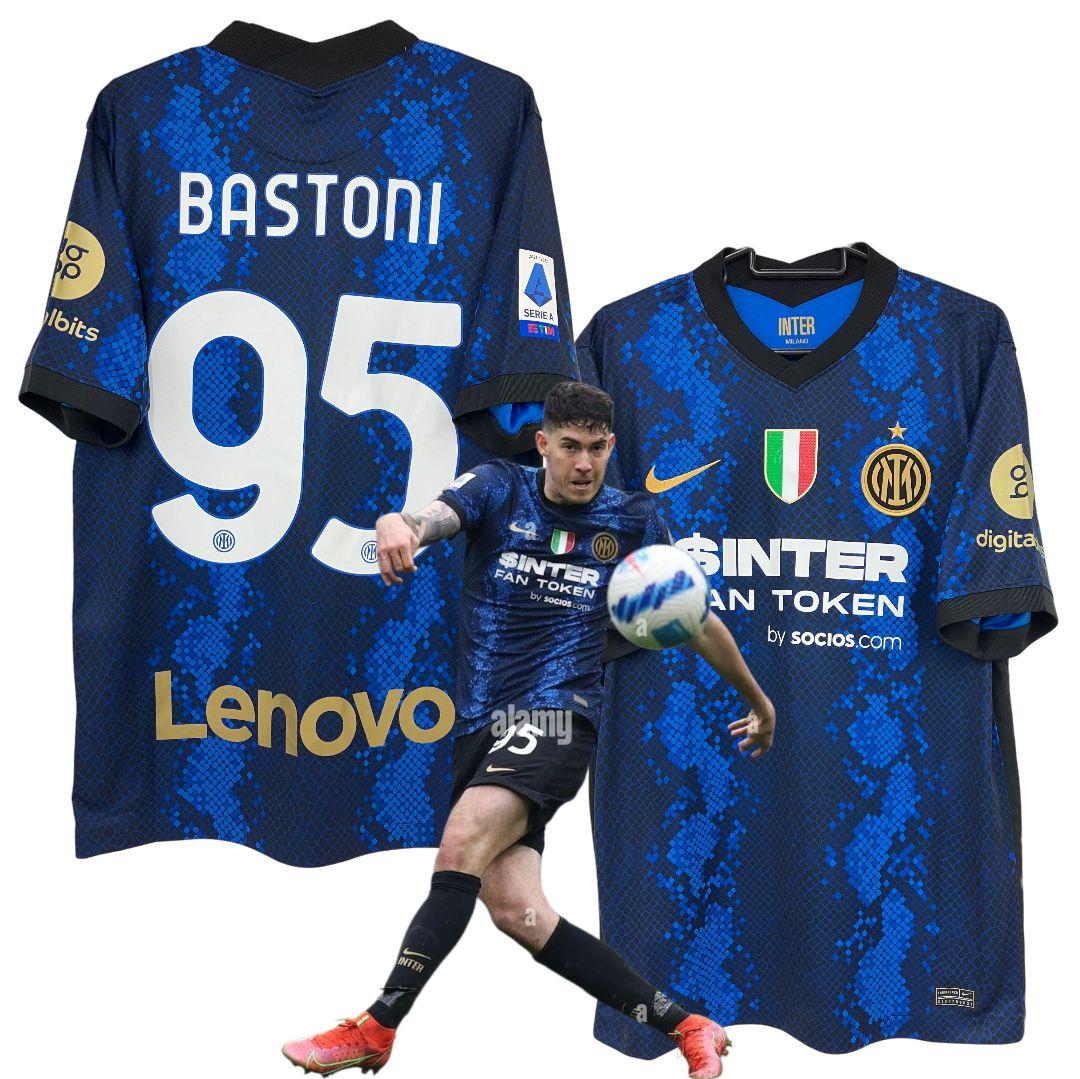 21-22 インテル　バストーニ　NIKEオフィシャル　フルパッチユニフォーム