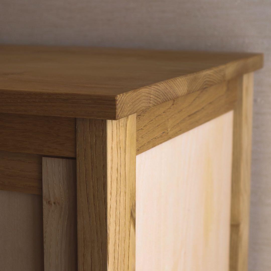 pey　栗の引き戸キャビネット