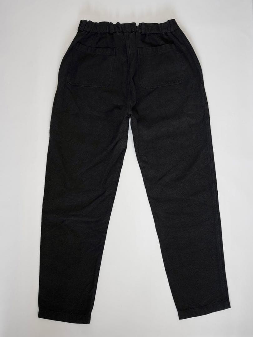 【美品】MITTAN 亜麻苧麻スリム PT-93 黒 サイズ3