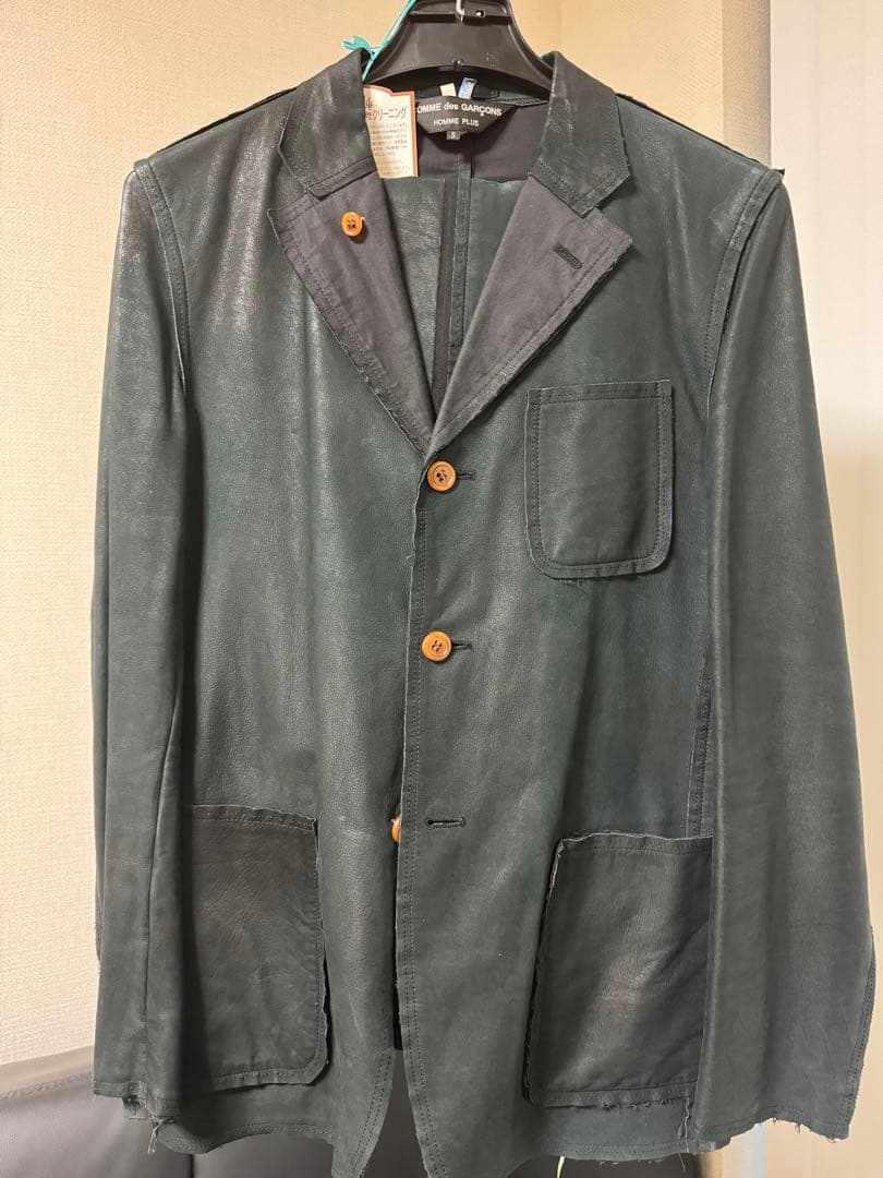 【激レア】【ヴィンテージ】コムデギャルソン牛革セットアップ