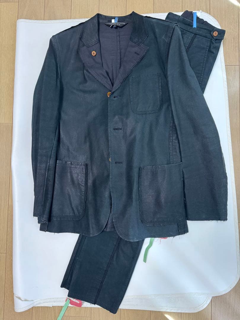 【激レア】【ヴィンテージ】コムデギャルソン牛革セットアップ