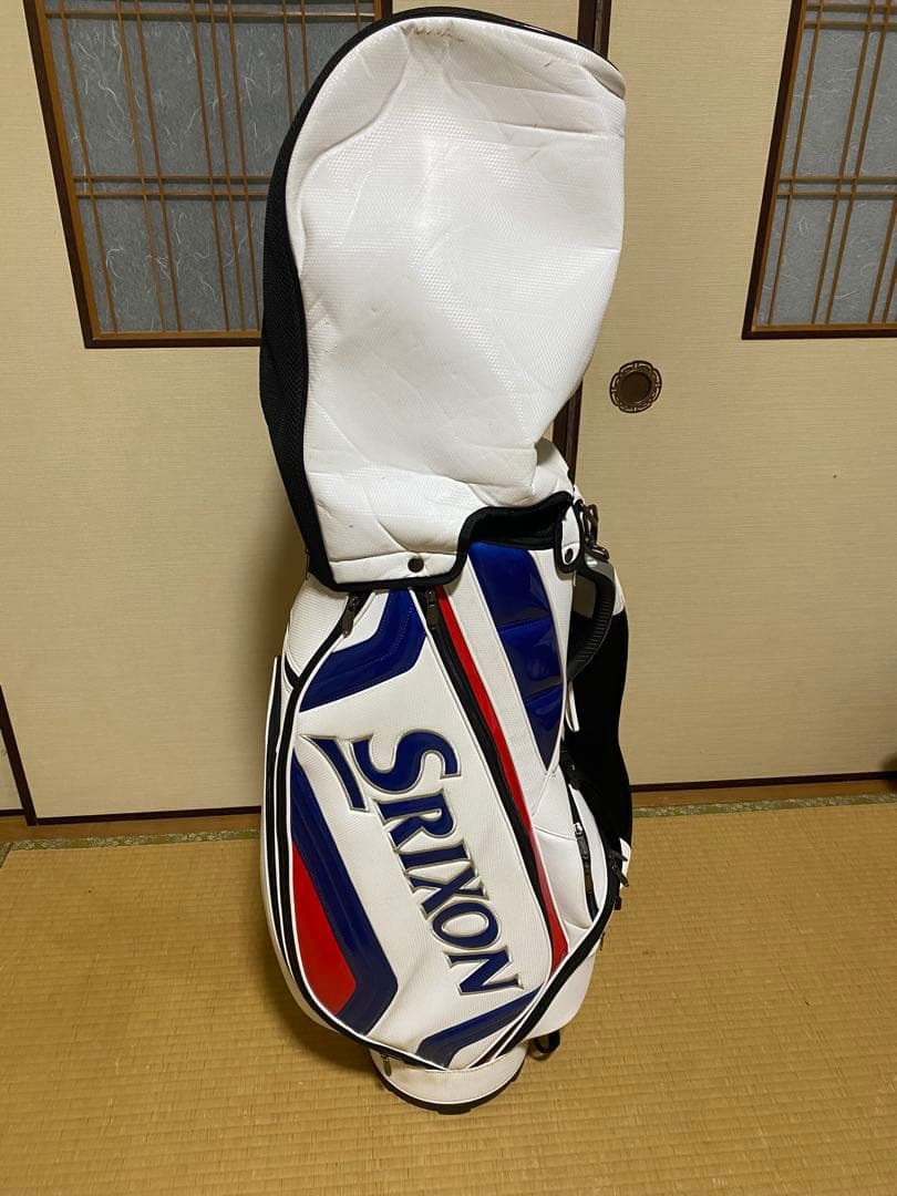 Srixon キャディバッグ ホワイト・ブルー・レッド