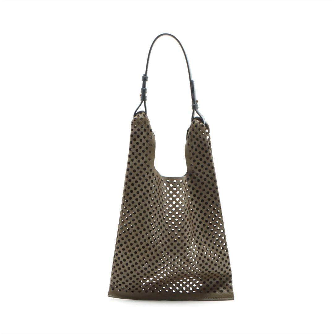 【美品】ジルサンダー パンチングレザー トート バッグ