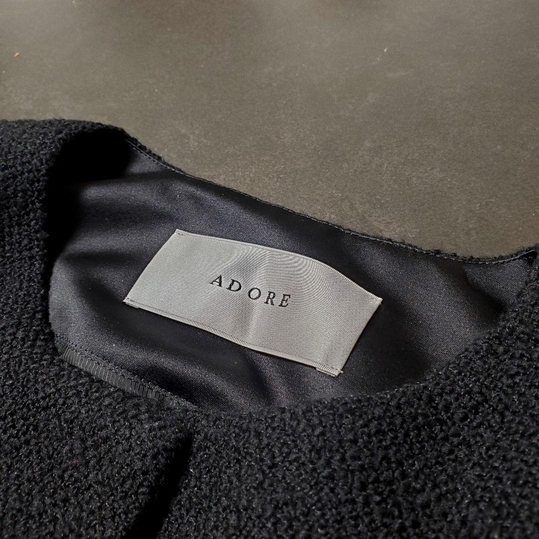 美品✨ADORE　アドーア　ツイード　ジャケット　ロゴボタン　eight様