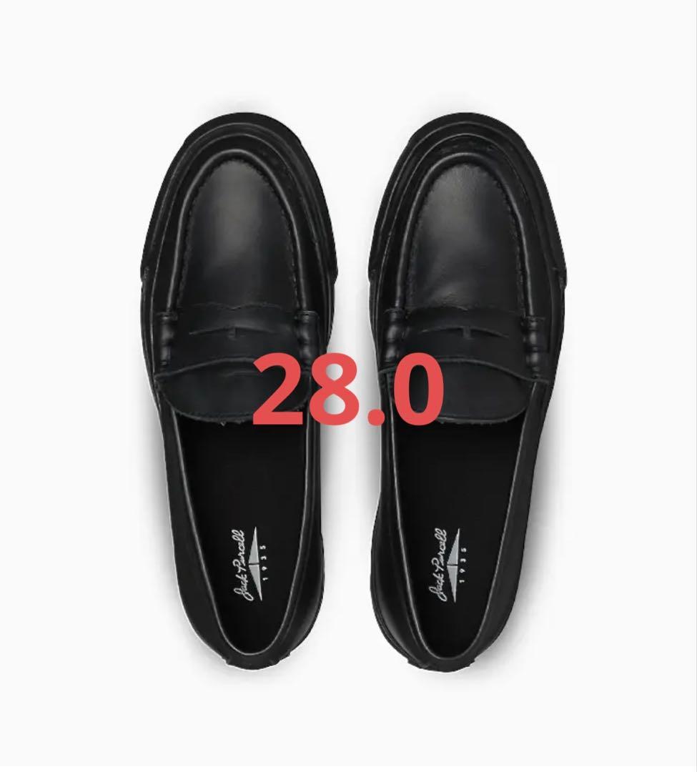 靴 JACK PURCELL 1935 BLACK LOAFER 28cm