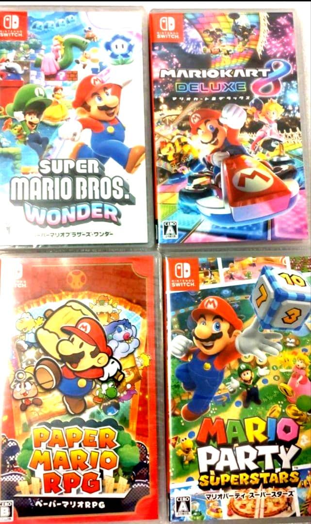 任天堂スイッチマリオソフト4本セット