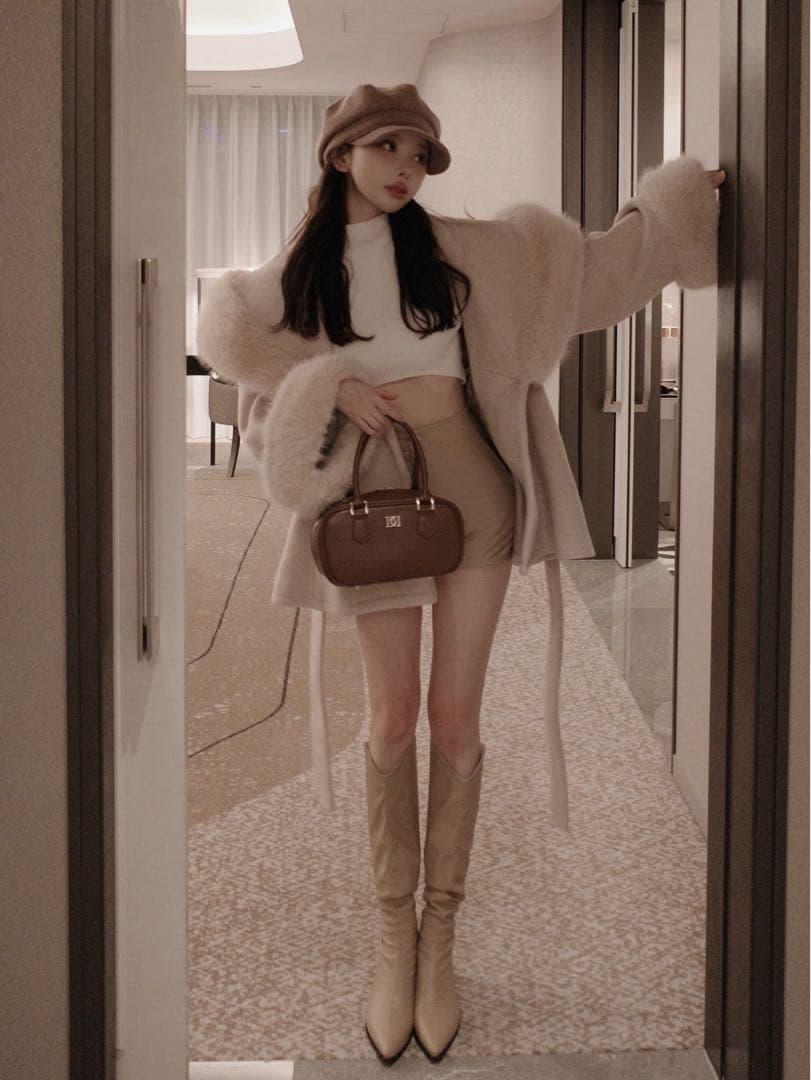 Darich ウエストベルトプリンセスラインコート(ハンガー付き)