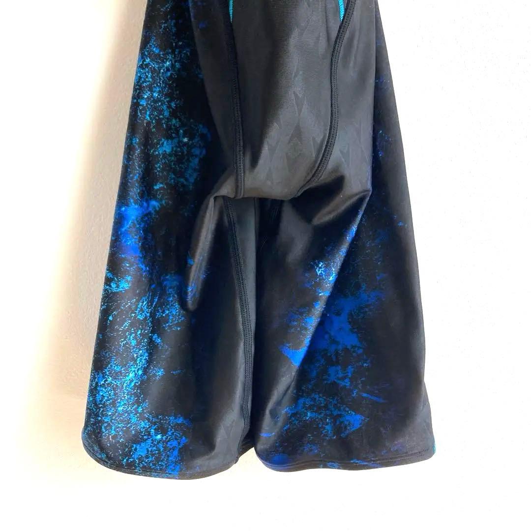 スピードSpeedo競泳用水着 ブラックブルー　レディースL ワンピース