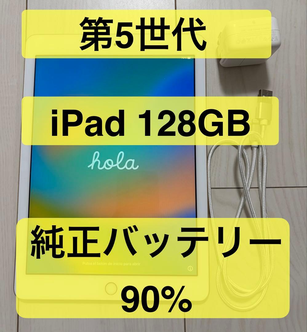 極美品 修理歴無【動作確認・初期化済】iPad 第5世代 128GB A1822