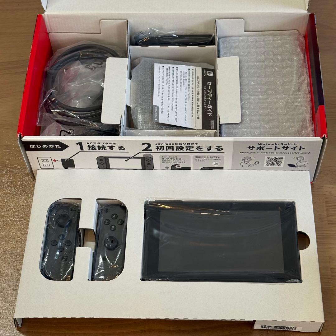 7-091 Switch 本体 バッテリー強化版 グレー 箱付き