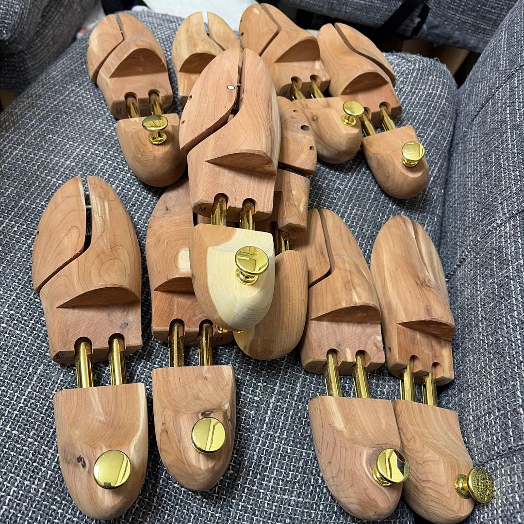 木製　シューツリー　シューキーパー　26-29cm　mサイズ　5足分