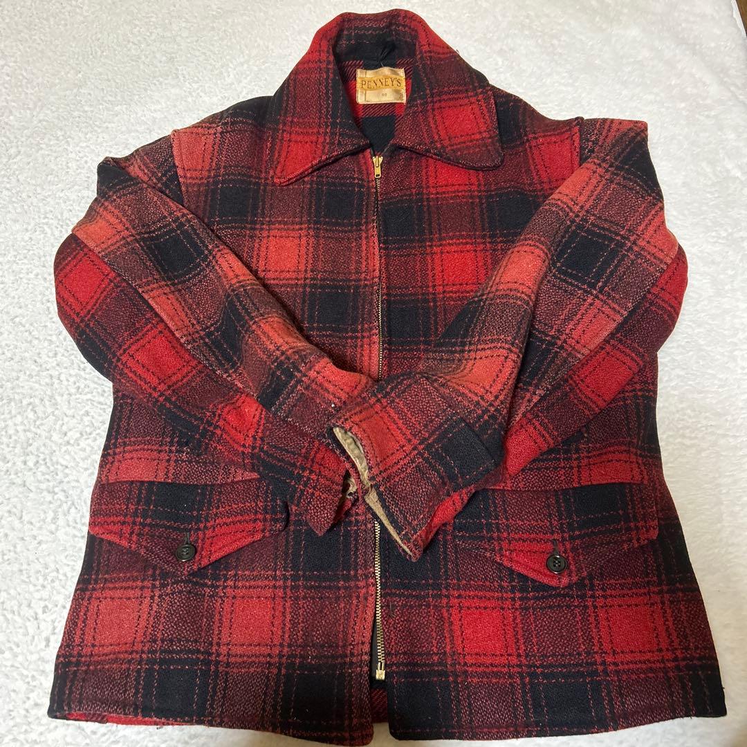 50s PENNEY'S ジャケット　チェック柄　40 dan4Z様用