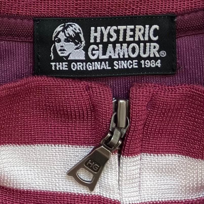 Y2K✨ヒステリックグラマー トラックジャケット ベロア ヒスガール 刺繍ロゴ