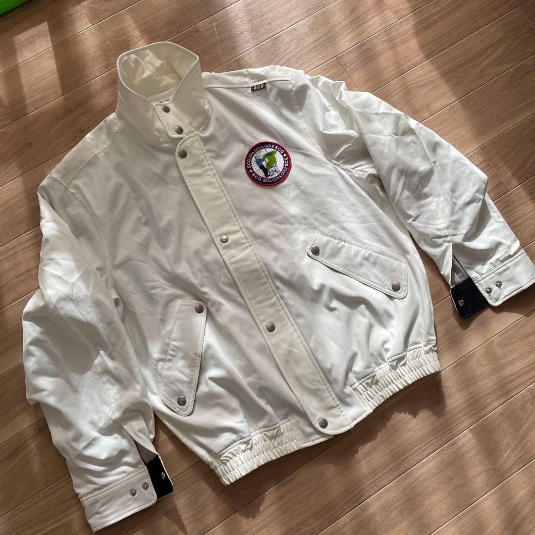 シナコバ　メンズ　L ゴルフ　ジャンパー　SINA COVA アウター　白