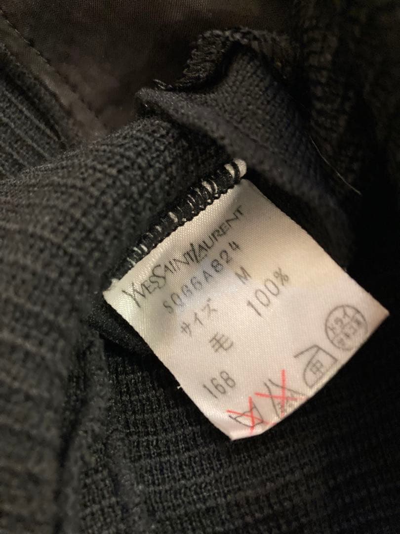 イヴ・サンローラン　コート　ブラック