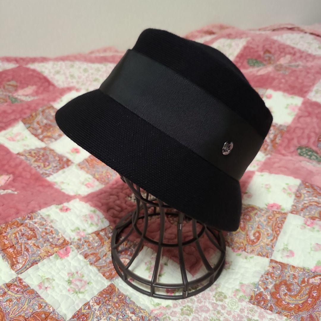 LANVIN黒いバケットハット M~Sサイズ