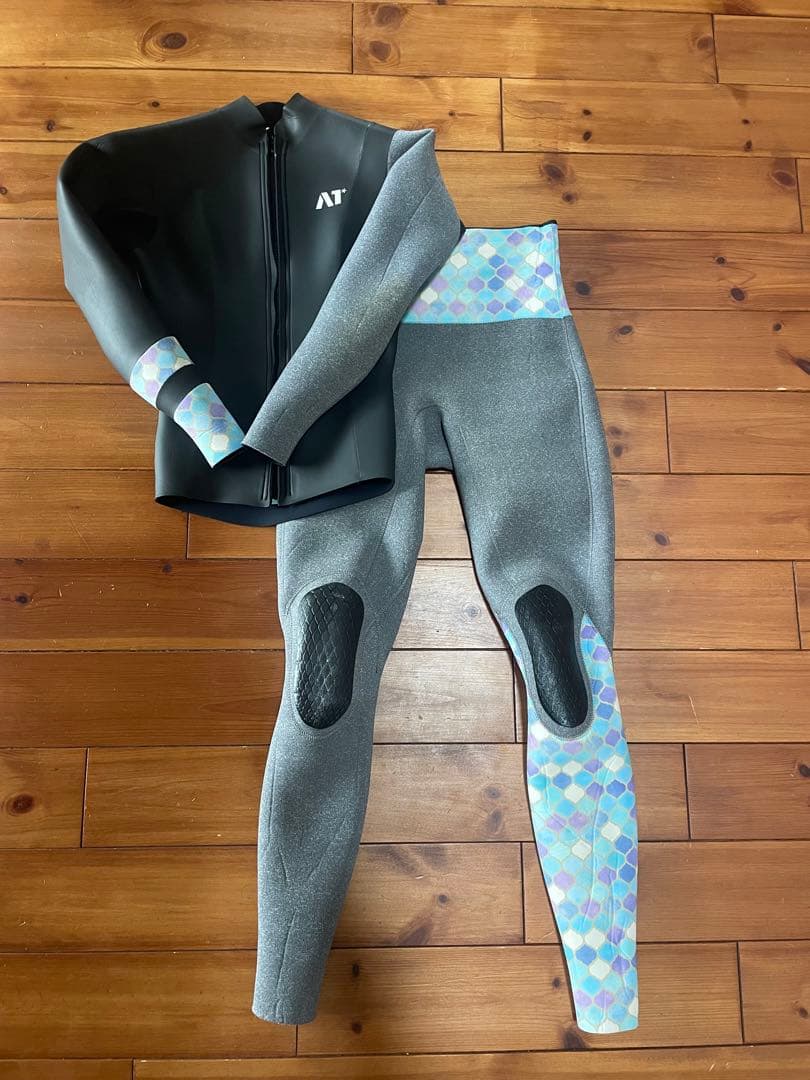 エアタイト ウェットスーツ 上下セット Mサイズ　3×2ミリ